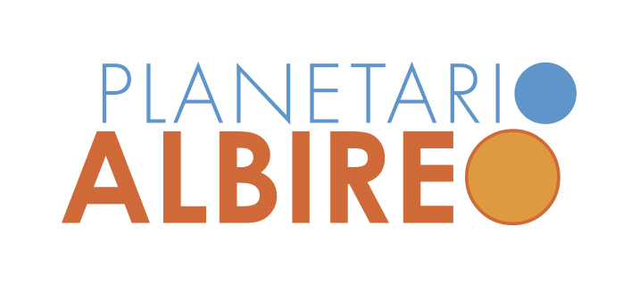 Logotipo de Planetario Albireo, un planetario móvil que ofrece experiencias astronómicas y la oportunidad de observar las estrellas.